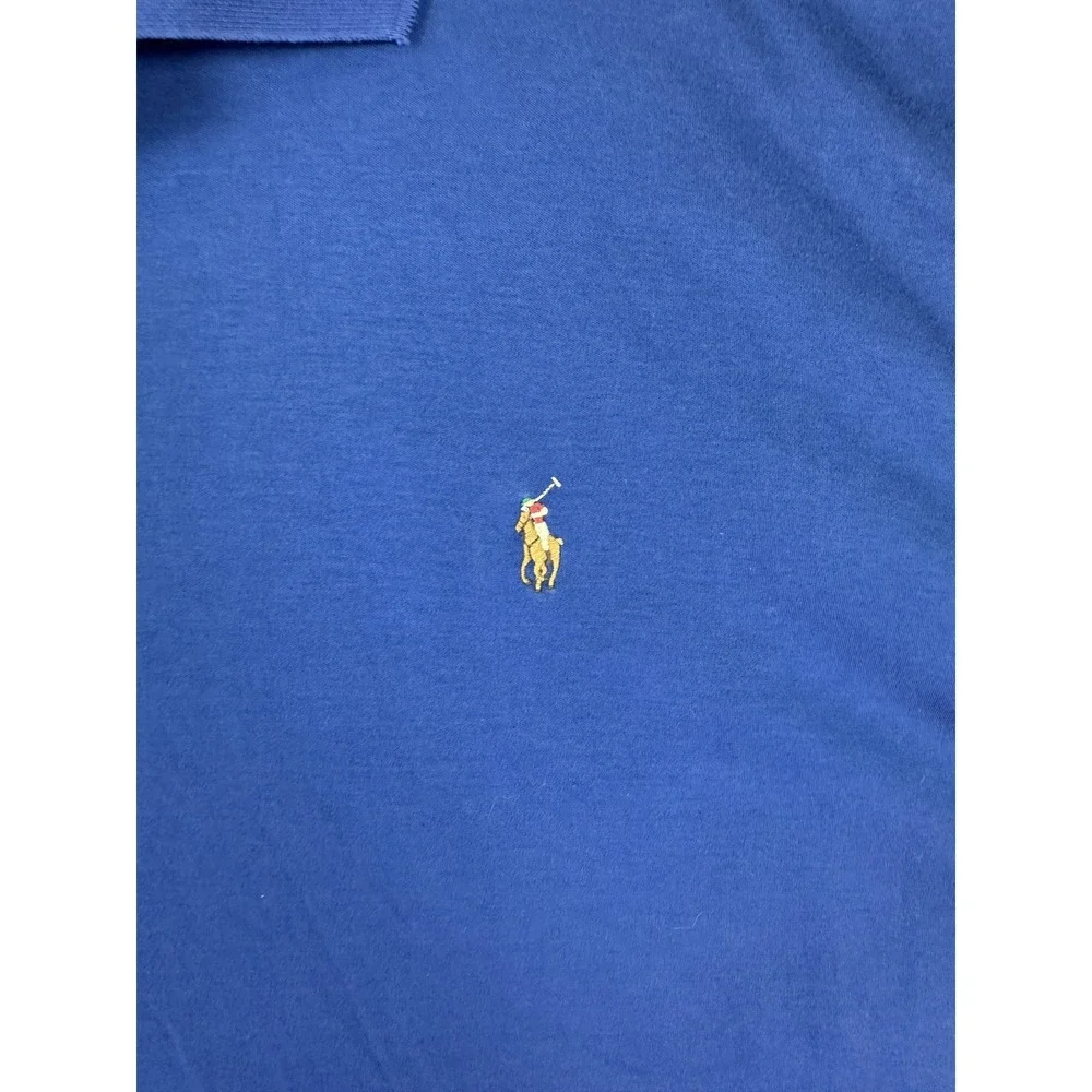 Polo Ralph Lauren Polo Shirt Mens 3XB Blue Big & Tall Pony Logo Rugby Mens